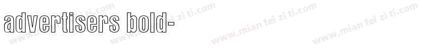 advertisers bold字体转换